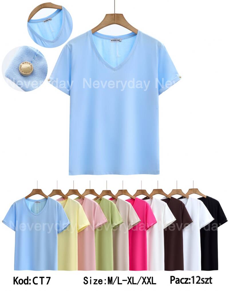 Bluzki damskie  Roz M/L-XL-2XL, Mix Kolor Paczka 12 szt